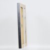 Efekt rama z litego drewna Profil 28 srebrny 10,5x14,8 cm szkło antyrefleksyjne