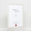 Efekt ramki drewnianej profil 2070 szkło antyrefleksyjne 13x13 cm biały