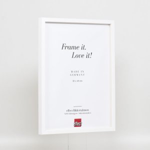 Efekt ramki drewnianej profil 35 biały 13x18 cm szkło zwykłe + ramka dystansowa