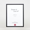 Efekt Drewniana rama Profil 35 czarny 13x18 cm Szkło muzealne
