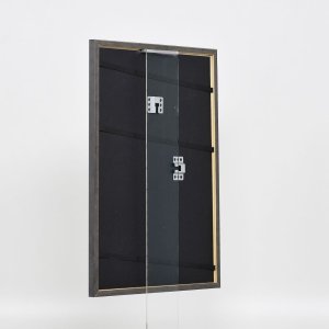 Efekt rama z litego drewna Profil 25 zielony 14,8x21 cm szkło antyrefleksyjne