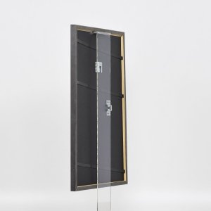 Efekt rama z litego drewna Profil 25 zielony 14,8x21 cm szkło antyrefleksyjne