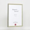 Efekt rama z litego drewna Profil 25 zielony 14,8x21 cm szkło antyrefleksyjne