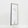 Efekt rama z litego drewna Profil 25 zielony 14,8x21 cm szkło antyrefleksyjne