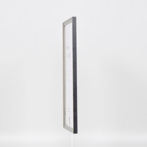 Efekt rama z litego drewna profil 25 szary 14,8x21 cm szkło akrylowe