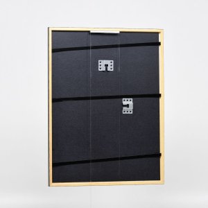 Efekt drewniana rama profil 23 orzech brąz 14,8x21 cm szkło muzealne