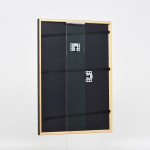 Efekt drewniana rama profil 23 orzech brąz 14,8x21 cm szkło muzealne