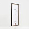 Efekt drewniana rama profil 23 orzech brąz 14,8x21 cm szkło muzealne