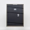 Efekt rama z litego drewna profil 25 niebieski 14,8x21 cm szkło muzealne