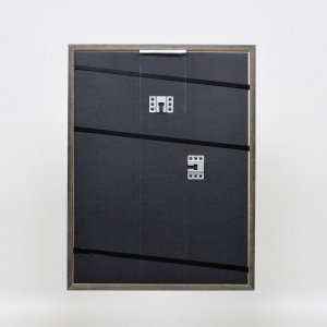 Efekt rama z litego drewna profil 25 zielony 14,8x21 cm szkło muzealne