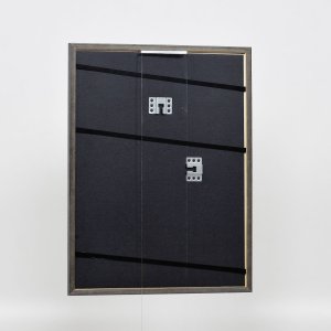Efekt rama z litego drewna profil 25 zielony 14,8x21 cm szkło muzealne