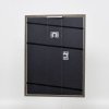 Efekt rama z litego drewna profil 25 zielony 14,8x21 cm szkło muzealne