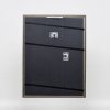 Efekt rama z litego drewna profil 25 zielony 14,8x21 cm szkło muzealne