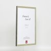 Efekt rama z litego drewna profil 25 zielony 14,8x21 cm szkło muzealne