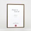 Efekt ramka drewniana profil 23 orzech brąz 15x20 cm szkło antyrefleksyjne