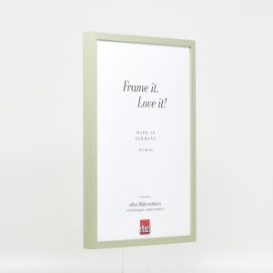 Efekt Drewniana rama Profil 35 zielony 15x20 cm Szkło muzealne