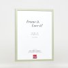 Efekt Drewniana rama Profil 35 zielony 15x20 cm Szkło muzealne