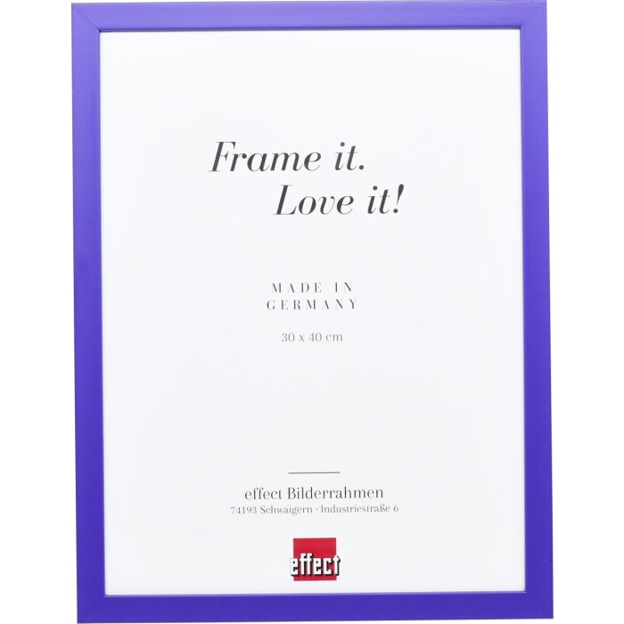 Drewniana rama Top Cube 18x24 cm fioletowe szkło antyrefleksyjne