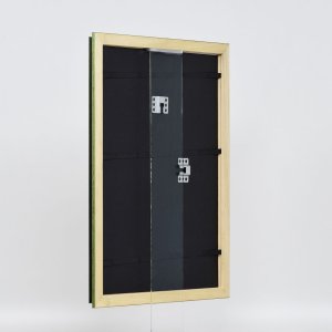 Efekt drewniana rama profil 21 zielony 18x32 cm szkło antyrefleksyjne