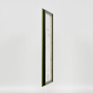 Efekt drewniana rama profil 21 zielony 18x32 cm szkło antyrefleksyjne
