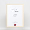 Efekt Rama drewniana Profil 89 biały 20x20 cm Szkło zwykłe
