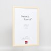 Efekt Rama drewniana Profil 89 biały 20x20 cm Szkło zwykłe