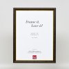 Efekt rama drewniana profil 21 orzech brąz 20x20 cm szkło akrylowe
