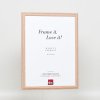 Efekt Drewniana rama Profil 32 jasny brąz 20x20 cm Szkło muzealne