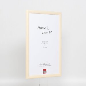 Efekt Drewniana rama Profil 89 biały 20x20 cm Szkło muzealne