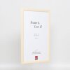 Efekt Drewniana rama Profil 89 biały 20x20 cm Szkło muzealne