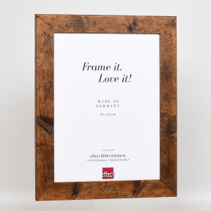 Efekt Drewniana rama 2400 brąz 20x20 cm Szkło akrylowe