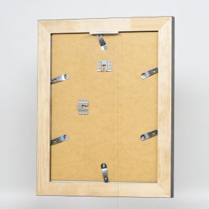 Efekt rama z litego drewna profil 28 złoty 20x20 cm szkło przezroczyste