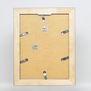 Efekt rama z litego drewna profil 28 złoty 20x20 cm szkło przezroczyste