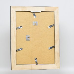 Efekt rama z litego drewna profil 28 złoty 20x20 cm szkło przezroczyste