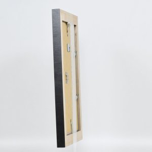 Efekt rama z litego drewna profil 28 złoty 20x20 cm szkło przezroczyste