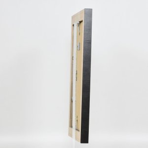 Efekt rama z litego drewna profil 28 złoty 20x20 cm szkło przezroczyste