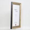 Efekt rama z litego drewna profil 28 złoty 20x20 cm szkło przezroczyste