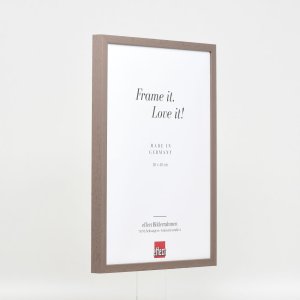 Efekt rama drewniana profil 35 brąz 20x25 cm szkło zwykłe