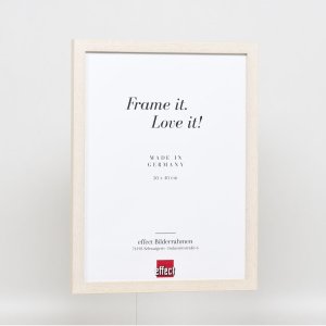 Efekt Rama drewniana Profil 33 biały 20x25 cm Szkło zwykłe