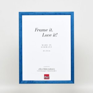 Efekt Rama drewniana Profil 89 niebieski 20x25 cm Szkło zwykłe