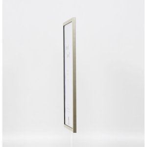 Efekt rama z litego drewna profil 29 srebrny 20x25 cm szkło przezroczyste