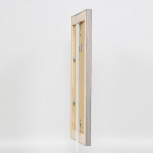Efekt Ramka na zdjęcia z litego drewna 2240 szara 20x25 cm Normalne szkło