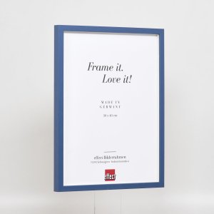 Efekt ramki drewnianej profil 35 niebieski 20x30 cm szkło zwykłe + ramka dystansowa