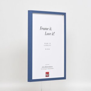 Efekt ramki drewnianej profil 35 niebieski 20x30 cm szkło zwykłe + ramka dystansowa