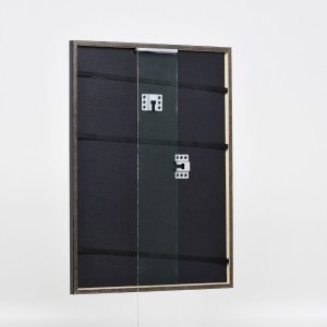 Efekt drewniana rama profil 23 niebieski 23x70 cm przezroczyste szkło