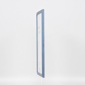 Efekt Rama drewniana Profil 32 szary-niebieski 23x70 cm Szkło muzealne