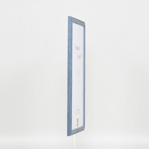 Efekt Rama drewniana Profil 32 szary-niebieski 23x70 cm Szkło muzealne