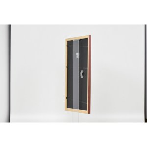 Efekt Drewniana rama Profil 38 brązowy 24x30 cm Szkło muzealne