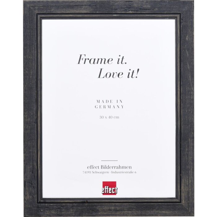 Effect Solid Wood Picture Frame 2240 czarna 24x30 cm szkło antyrefleksyjne