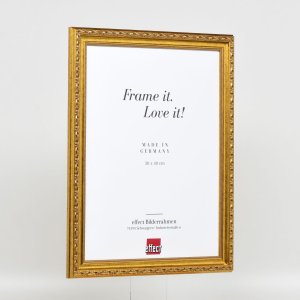 Efekt Drewniana rama barokowa Profil 37 antyczne złoto 24x30 cm Szkło muzealne